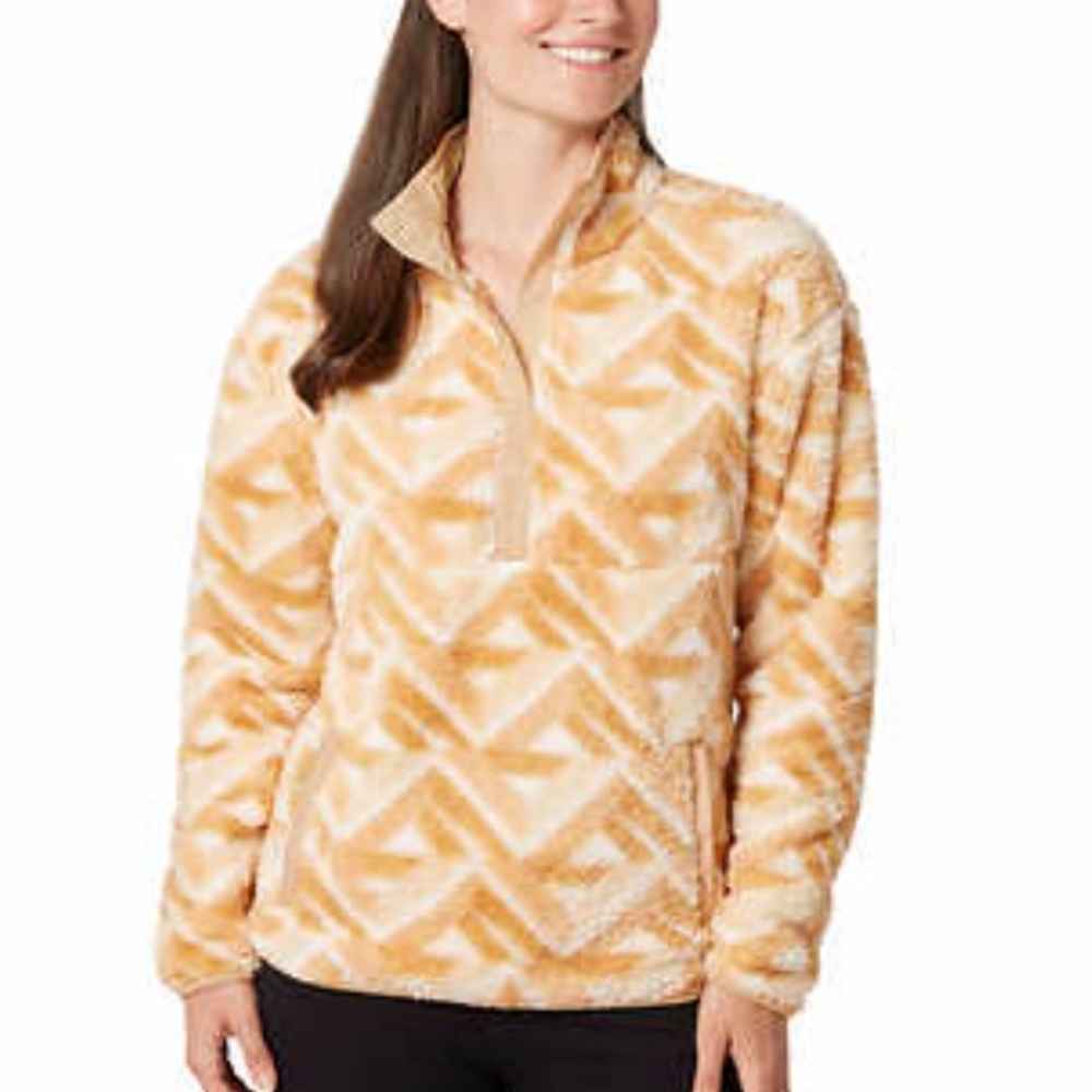 Hurley Ladies' Snap Plush Pullover XS Tread Lightly (sw1)